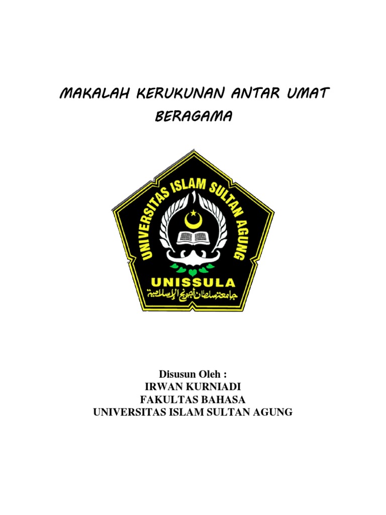 Makalah Kerukunan Antar Umat Beragama Dalam Islam
