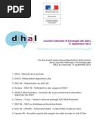 Journée Échanges Des SIAO DIHAL Compil PPT Sept 2014 PDF