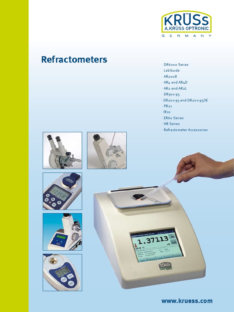 Refractometer Refractive Index Refraction
