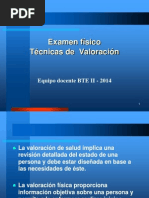 Técnicas de Examen Físico - 2014