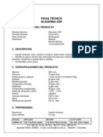Especificacion Glicerina USP PDF