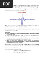 A Short Note On Wavelet Transform