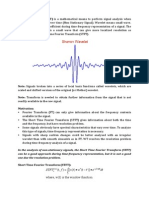 A Short Note On Wavelet Transform