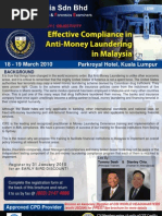 Effective Compliance in Anti-Money Laundering in Malaysia