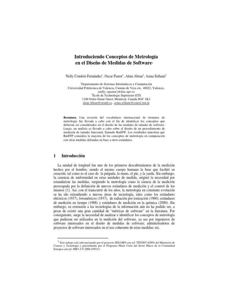 1109 PDF | PDF | Medición | Software