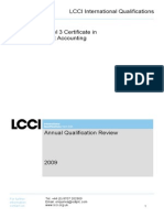 2009 Annual Qualification Review L3 Cost Accounting