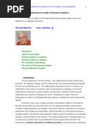 The Mathematical Models of Thermal Radiation