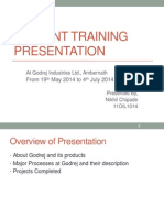 In-Plant Training Presentation - 11OIL1014