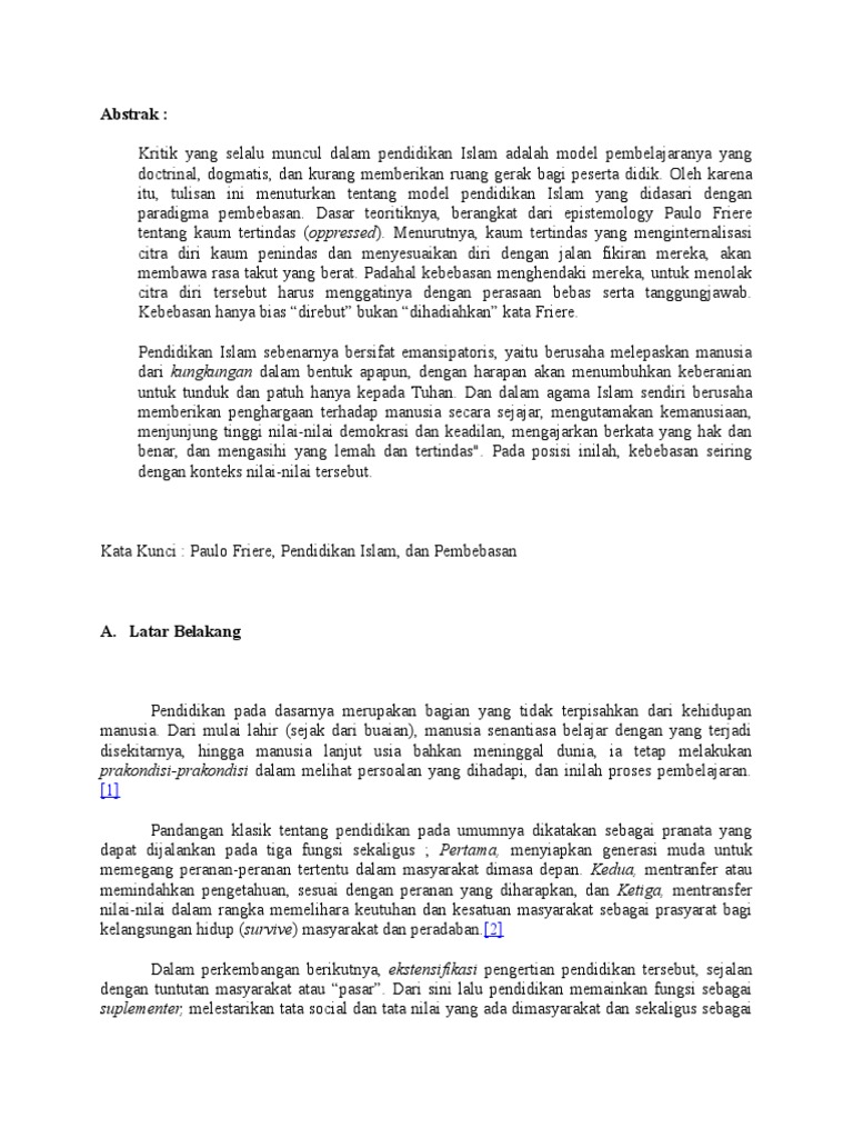 Download Buku Paulo Freire Pendidikan Kaum Tertindas Pdf