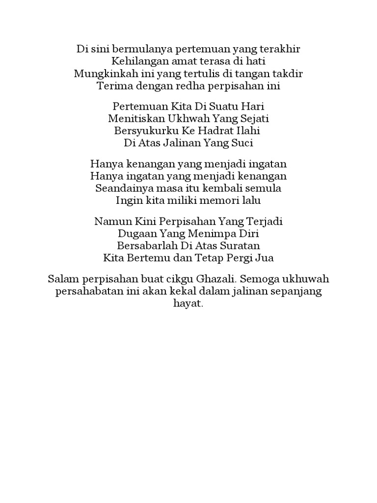 Sajak Persaraan Pdf