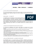 Evitacion de La Escuela Fobia Escolar Ausencia Escolar PDF