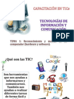 Reconocimiento, Manejo de Un Computador (Hardware y Software) - Imprimir PDF