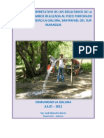 Informe Prueba de Bombeo La Gallina PDF