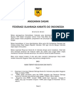 Anggaran Dasar Dan Rumah Tangga Forki