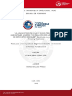 La Administración de Justicia en Temas Medio Ambientales Mineros y Su Relacion Con La Prevencion de Conflictos Sociales Casos de Cuzco, Ancash Cajamarca 2012 PDF