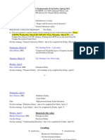 MSE 492/chem 494, Fundamentals of Lab Safety, Spring 2012: Monday, March 26