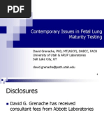 Contemporary Issues in Fetal Lung Maturity Testing