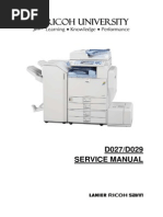 Ricoh Color Copier (D027, D029) Aficio MP C4000, MP C5000 Parts & Service Manual PDF