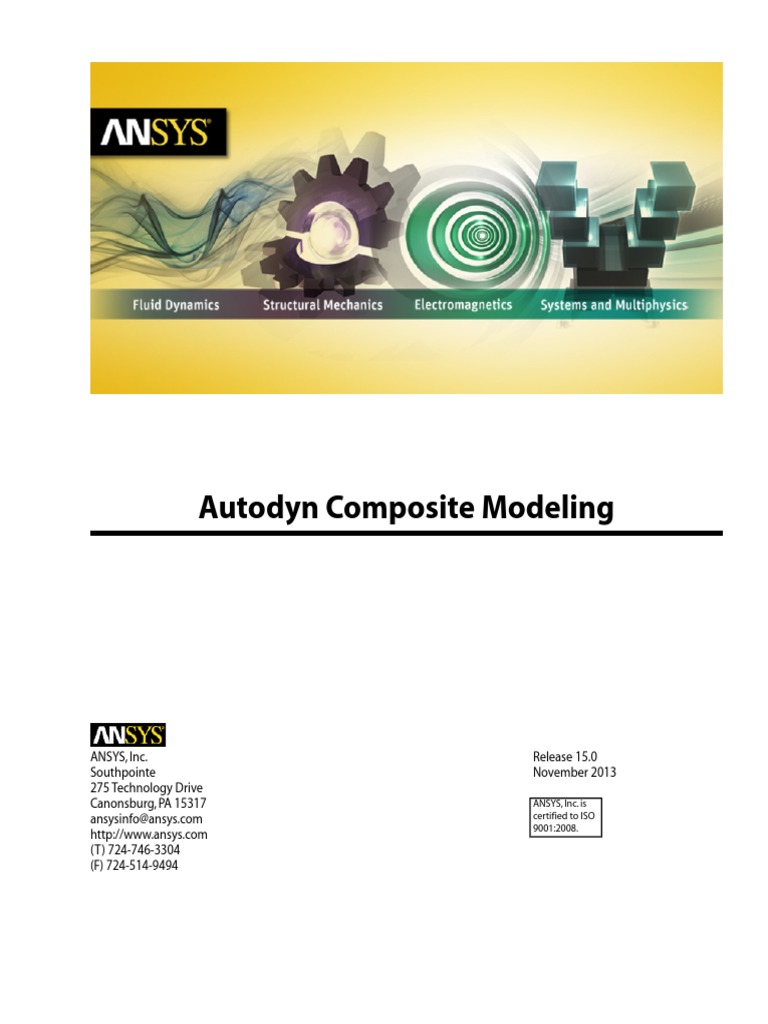 ANSYS Autodyn Composite Modeling | PDF | Yield (Engineering) | Stress ...
