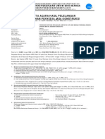 BA. Hasil Lelang Pek. Ruas Lumpatan - SP. AMD - Terminal Randik Dengan Beton PDF