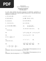 Unit 10 Challenge Problems