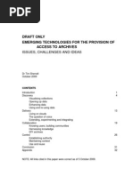 Download Emerging technologies for the provision of access to archives issues challenges and ideas by Tim Sherratt SN24402148 doc pdf