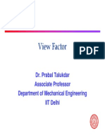 Dr. Prabal Talukdar - Radiation View Factors