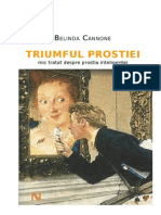 Belinda Cannone Triumful Prostiei Mic Tratat Despre Prostia Inteligentei