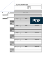 Plantilla XLS para Curriculum CV (Excel)