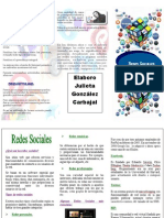 Triptico de Redes Sociales