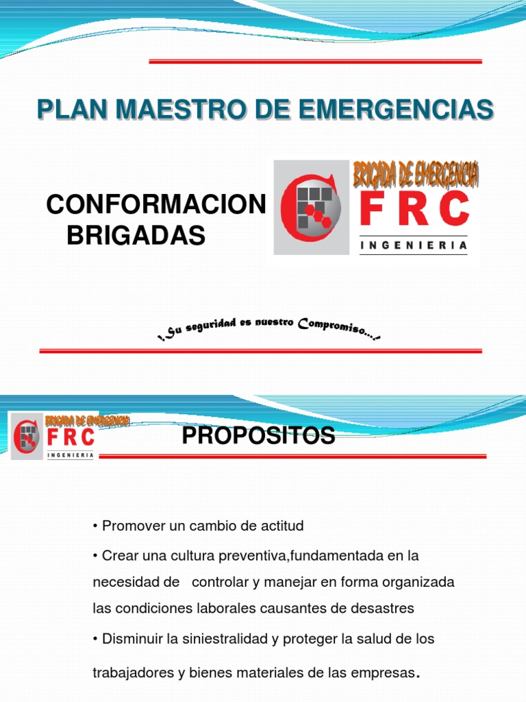 Plan de Emergencias y Brigadas Laborales | PDF