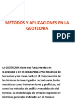 Metodos y Aplicaciones en La Geotecnia