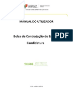 Manual Do Utilizador - Bolsa de Contratação de Escola - 13 de Outubro de 2014 - Candidatura PDF