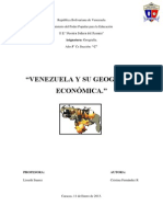 Venezuela y Su Geografia Economica