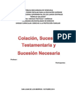 Colacion, Sucesion Intestada y Necesaria 01 PDF