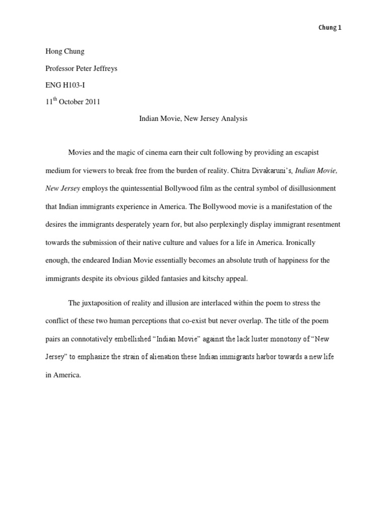 Indian Movie New Jersey Analysis