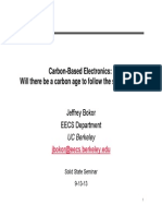 Carbon-Based Electronics: Will There Be A Carbon Age To Follow The Silicon Age?