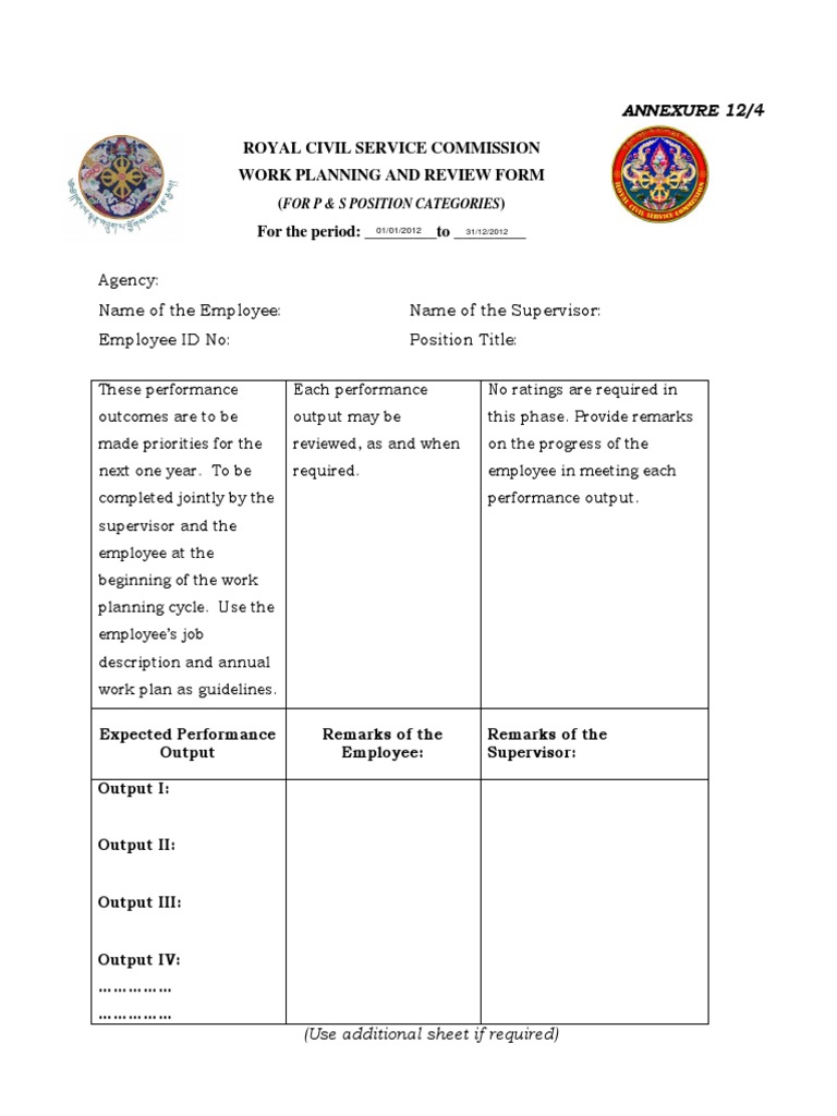 Employee Performance Review Template | PDF