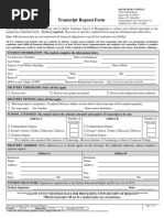 DeVry Keller Transcript Request Form