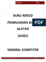 Senarai Nama Peminjam Makmal Komputer