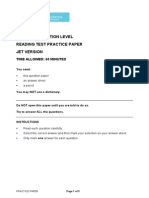 Foundation JET Practice Paper