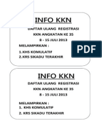 Info KKN