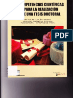 Competencias Científicas para La Elaboración de Una Tesis Doctoral PDF