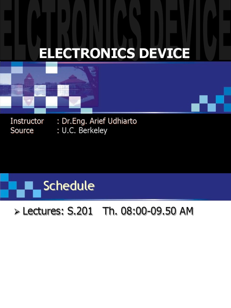 Electronics Device PDF | PDF | Integrated Circuit | Semiconductors