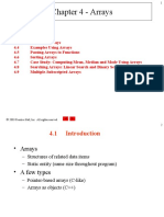 Chapter 4 - Arrays: 2003 Prentice Hall, Inc. All Rights Reserved