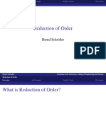 Reduction of Order