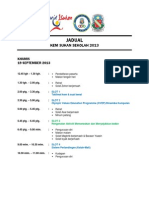 Contoh Jadual Kem Sukan Sekolah