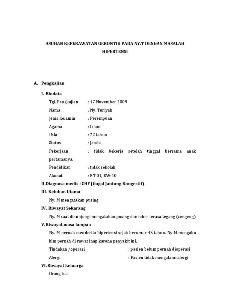 Askep Gerontik Hipertensi