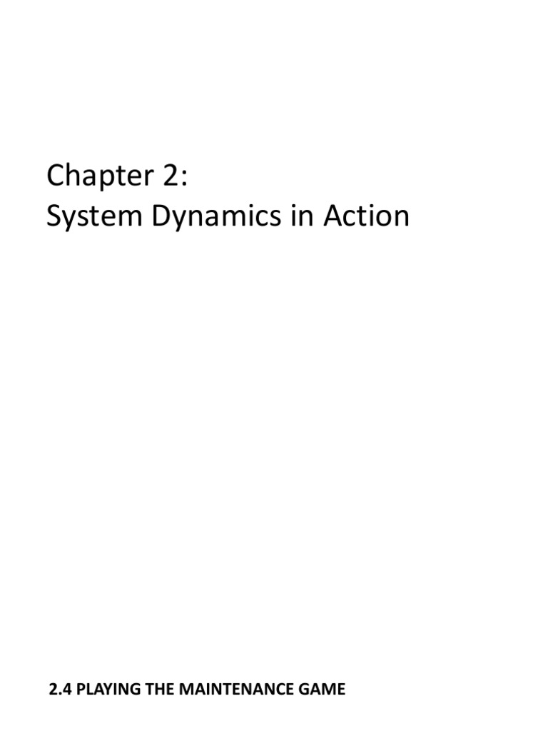 Draft System Dynamics in Action PDF Simulation Strategic Management