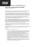 Download Studies Affirm Vacation Important for Good Health by ipssandra SN24411373 doc pdf